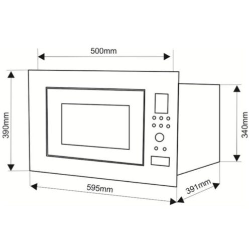 Kích thước lò vi sóng Faster FSMOV01 Made in Malaysia