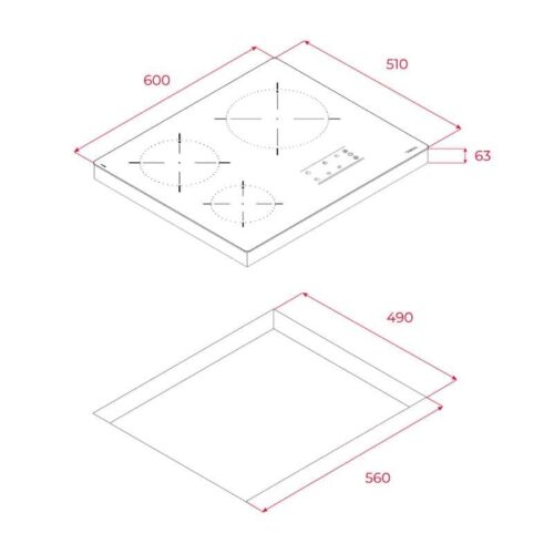 Kích thước của Bếp Điện Teka TR 6320