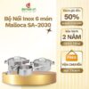 Bộ Nồi Inox 6 món Malloca SA-2030