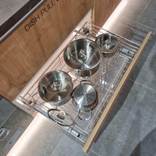 Ảnh thực tế Bộ Rổ Xoong Nồi Cappella 900mm Hafele 549.08.034