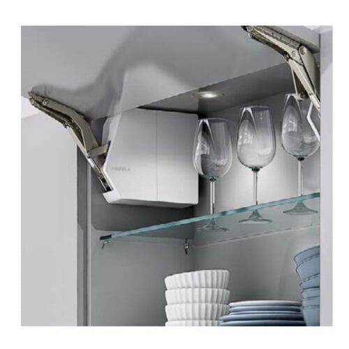 Bộ tay nâng Free Flap 1.7E Hafele 372.29.700 nắp trắng