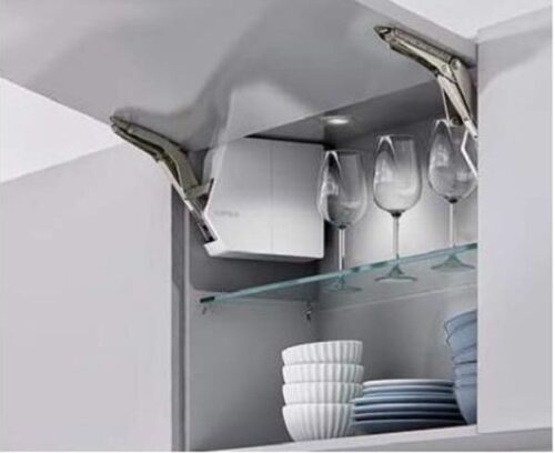 Bộ tay nâng Free Flap 3.15 E Hafele 372.29.703 nắp xám