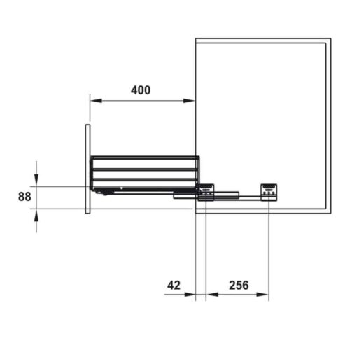 Kích thước Bộ Rổ Xoong Nồi Cappella 900mm Hafele 549.08.034