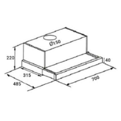 kich thuoc may hut mui am tu chefs eh r906e7s
