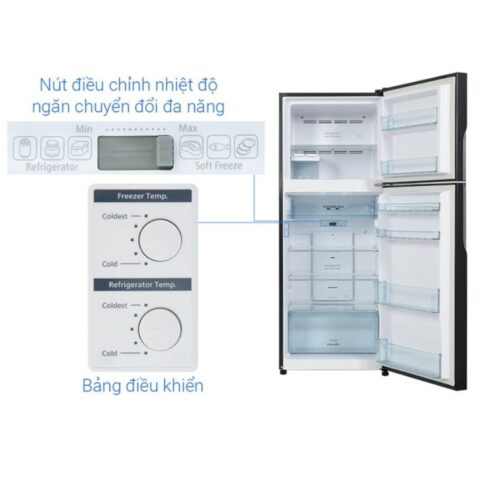 hinh anh tu lanh 2 canh inverter 336 lit hitachi fvx480pgv9 gbk