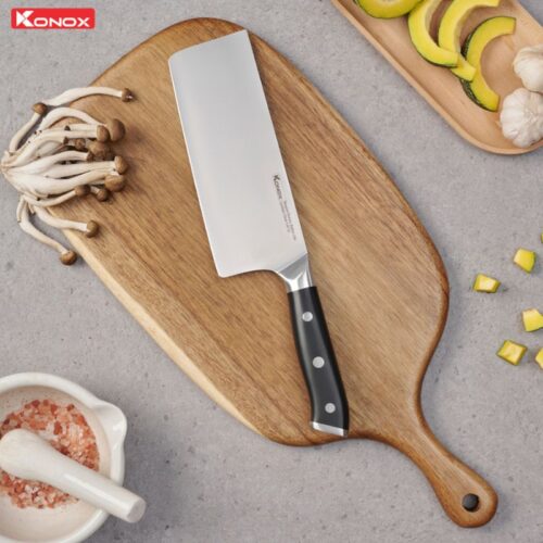 Ảnh dao thái lớn thép Đức Konox Emmitt Series 7″ Chopper