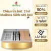 Chậu rửa bát Inox 2 hố Malloca Slide MS 862