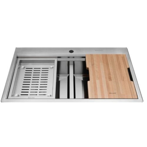 Chậu rửa bát Inox 2 hố Malloca Slide MS 862