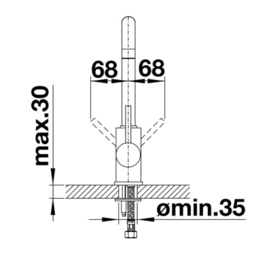 kich thuoc voi inox rua bat blanco mili chrome 524709